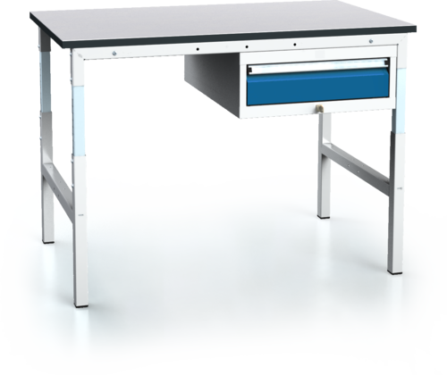 Pracovní stůl alsor PROFI - deska - podvěsný kontejner 681 - 1037 x 1200 x 700